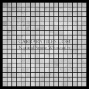 Carrara Marble Italian White Bianco Carrera 5/8x5/8 Mosaic Tile Polished