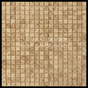 Light Emperador Marble 5/8x5/8 Mosaic Tile Polished