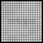 Statuary Marble Italian White Statuario 5/8x5/8 Mosaic Tile Polished